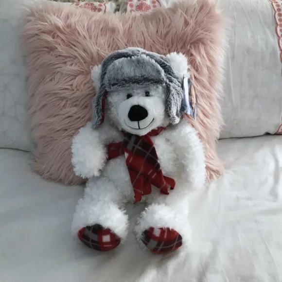 Plush Winter Teddy Bear NWT - Picture 5 of 10